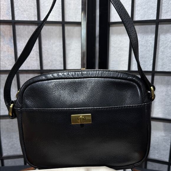 JCREW CAMERA BAG TURNLOCK BLACK w/ Dust Bag - Picture 1 of 11